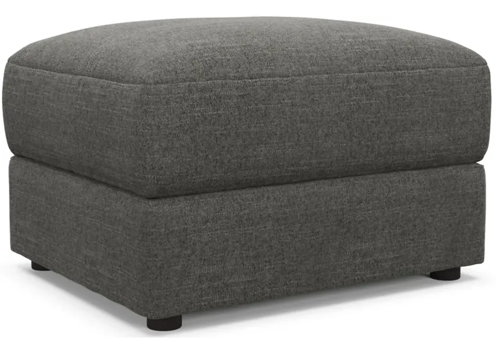 Ridley Foam Comfort Ottoman - Curious Charcoal