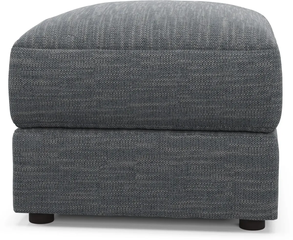 Ridley Foam Comfort Ottoman - Dudley Indigo