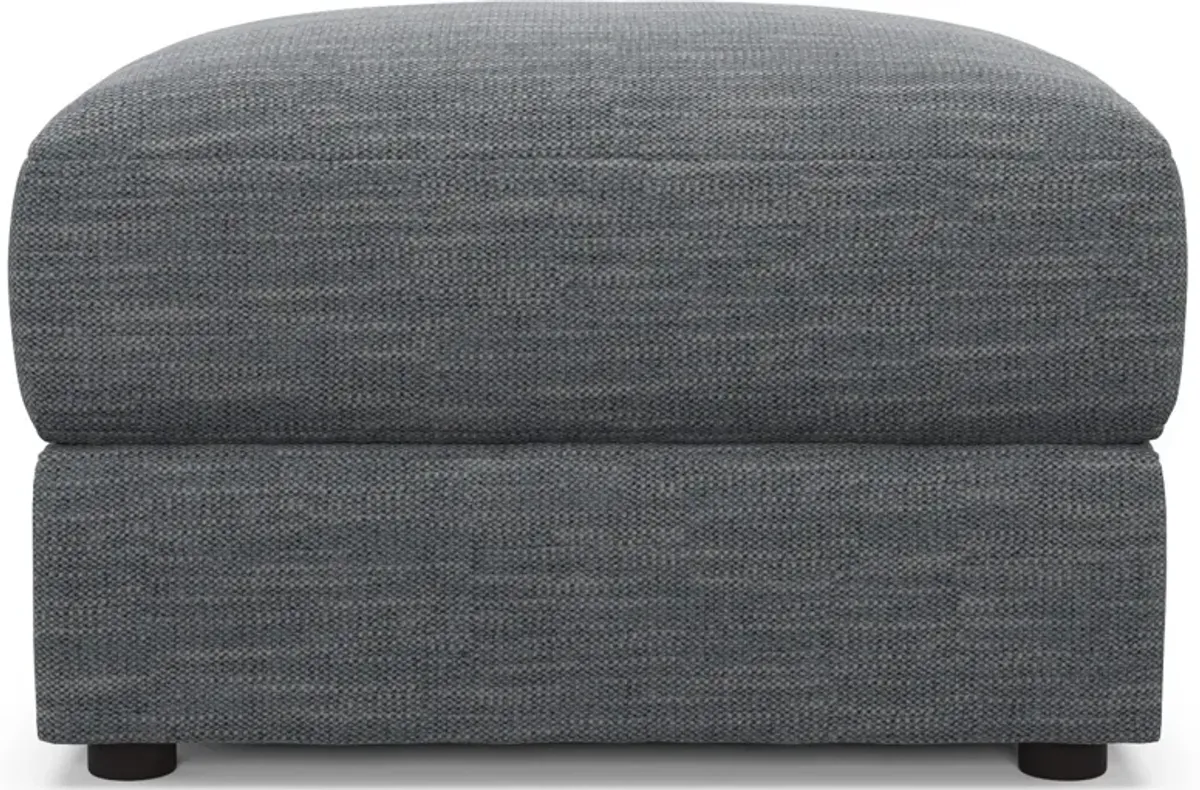 Ridley Foam Comfort Ottoman - Dudley Indigo