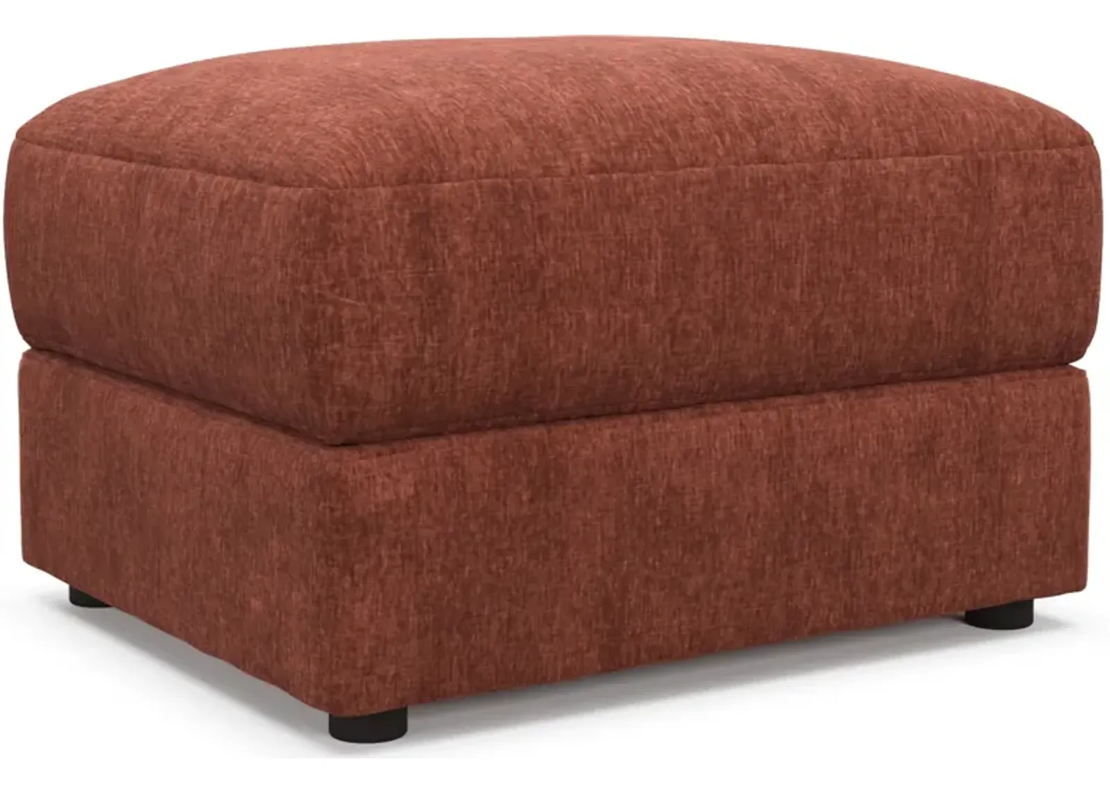 Ridley Foam Comfort Ottoman - Contessa Paprika