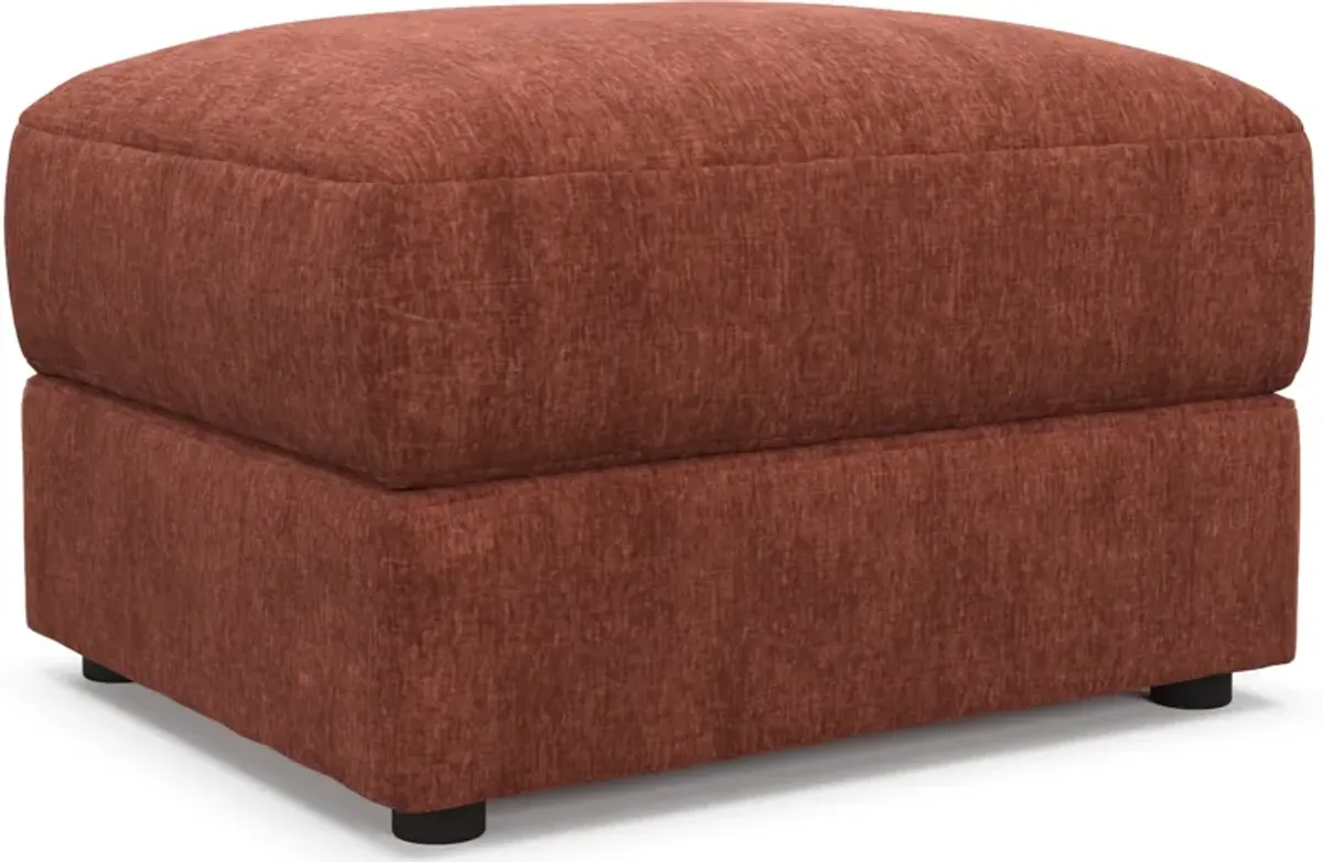 Ridley Foam Comfort Ottoman - Contessa Paprika