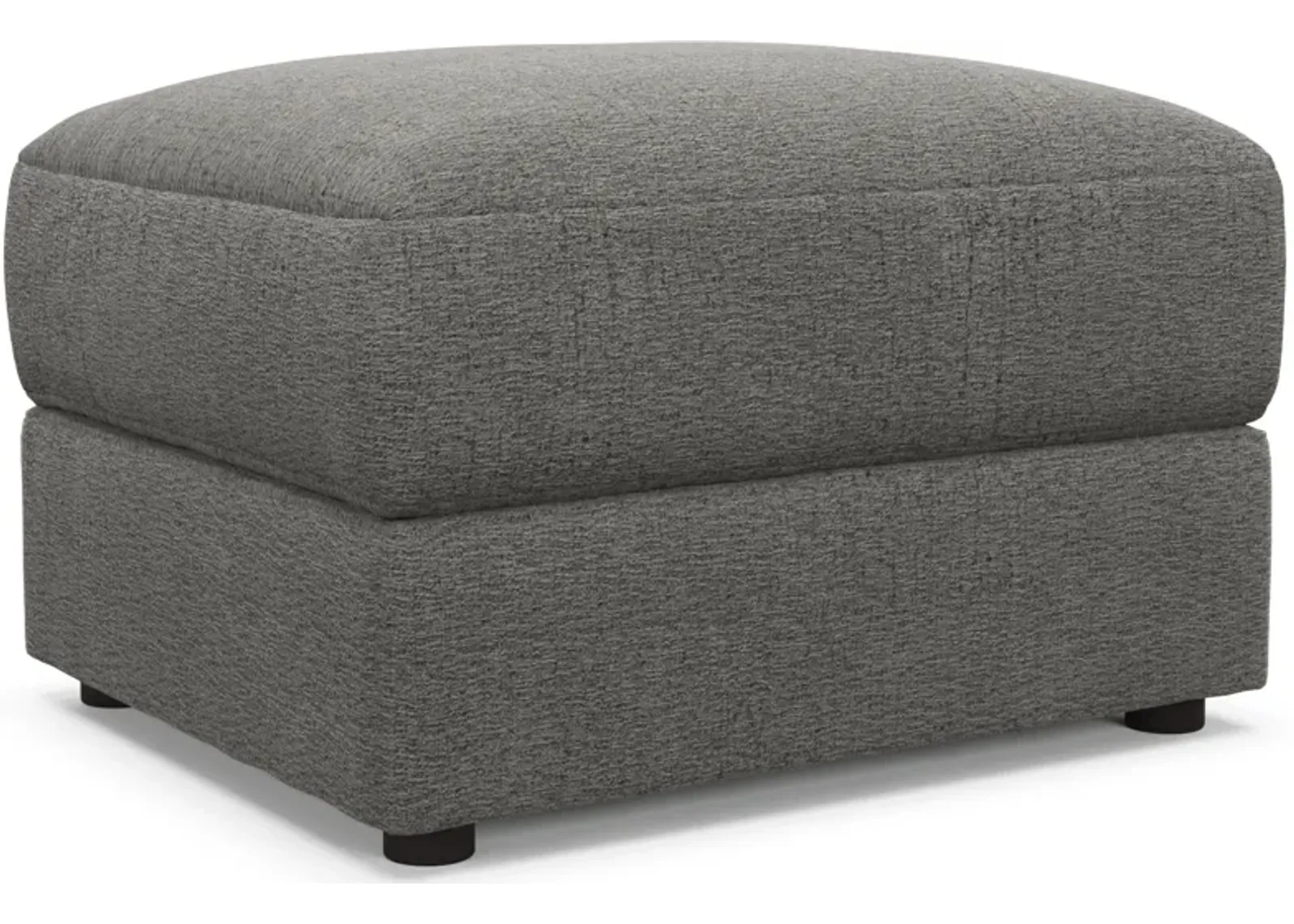 Ridley Foam Comfort Ottoman - Living Large Charcoal