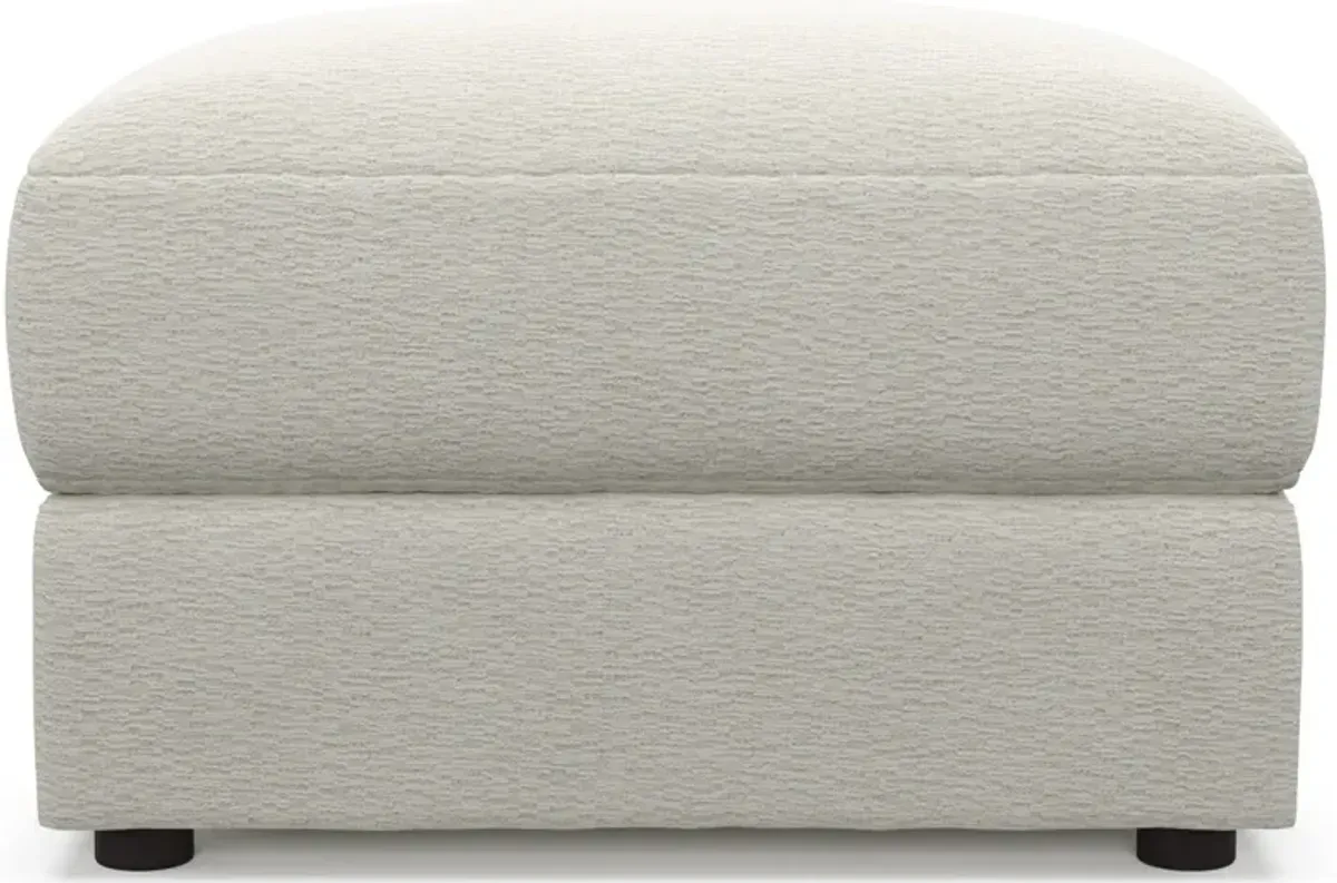 Ridley Foam Comfort Ottoman - Living Large White