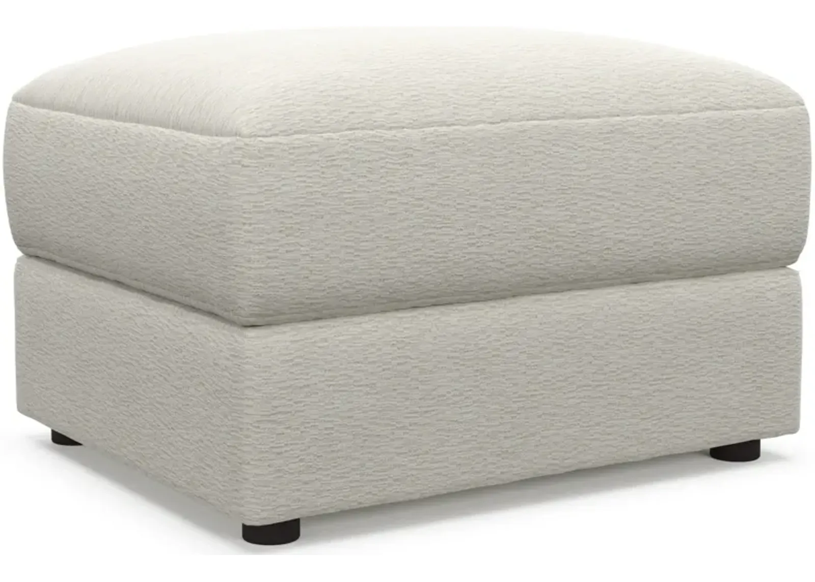 Ridley Foam Comfort Ottoman - Living Large White