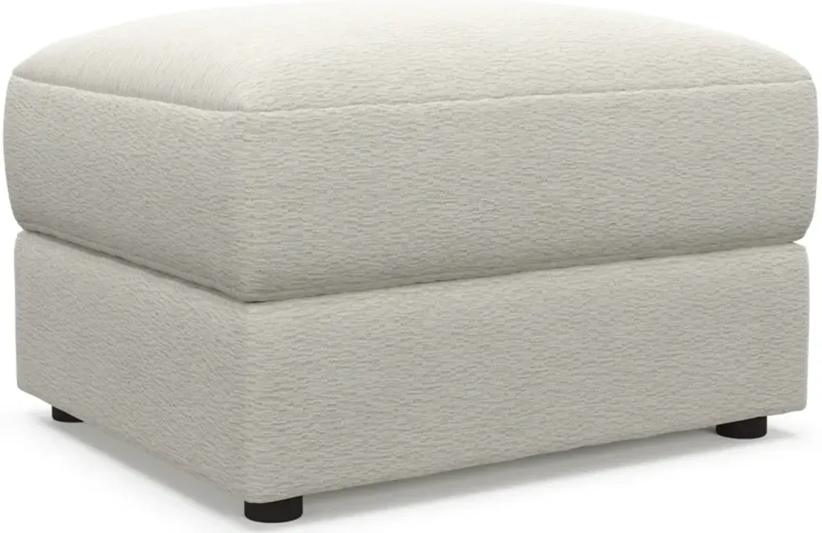 Ridley Foam Comfort Ottoman - Living Large White