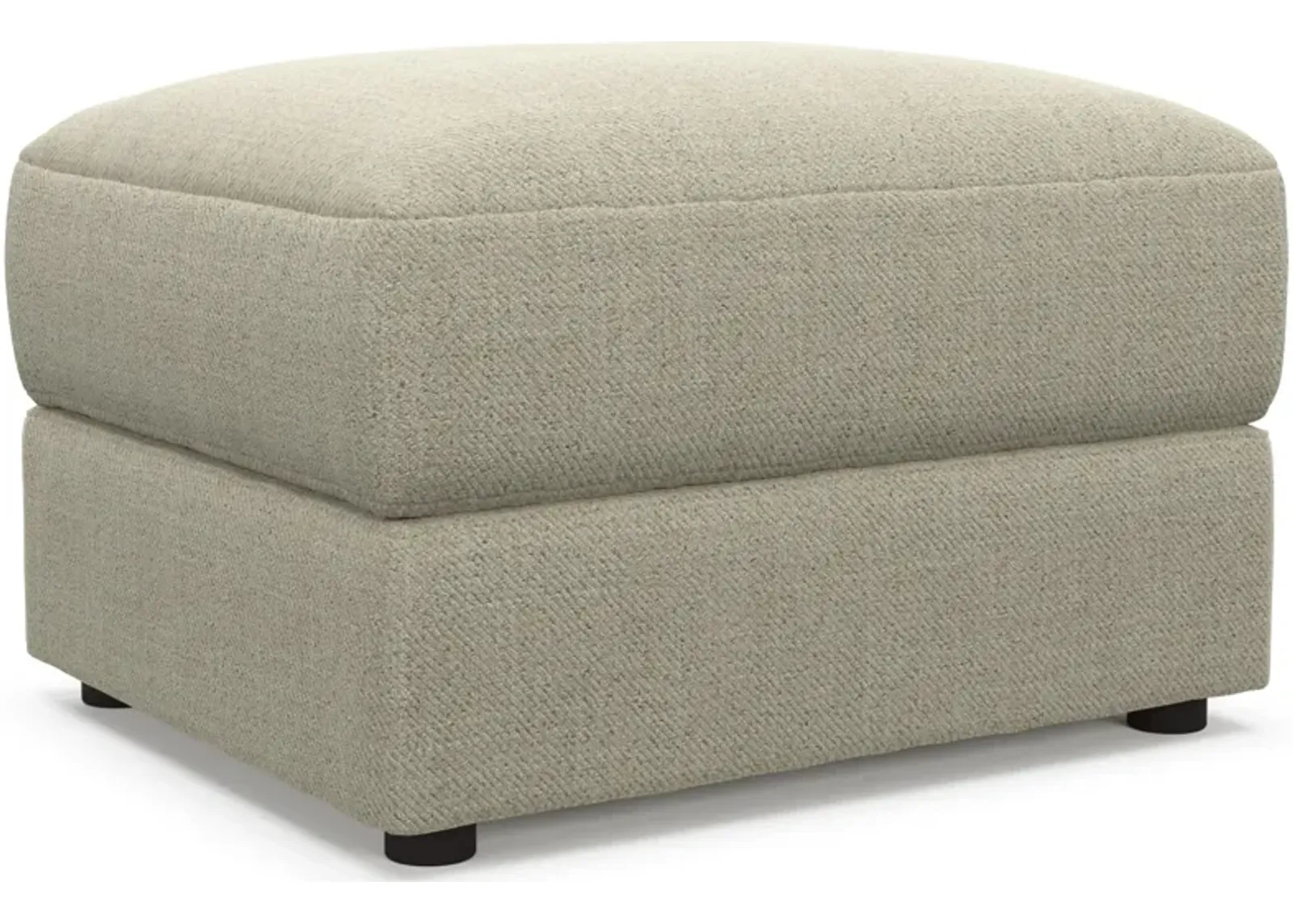 Ridley Foam Comfort Ottoman - Broderick Charcoal