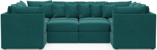 The Pitt Foam Comfort Sectional - Bloke Peacock