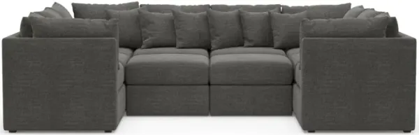 The Pitt Foam Comfort Sectional - Curious Charcoal