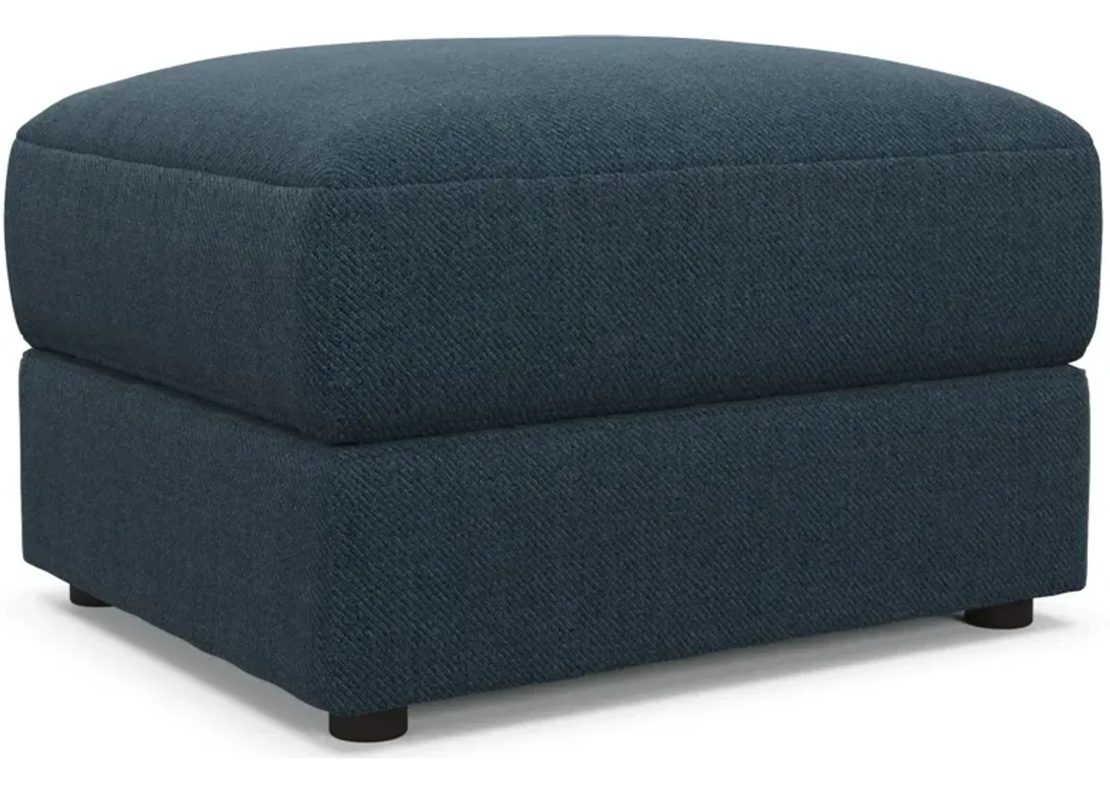 Ridley Foam Comfort Ottoman - Broderick Indigo