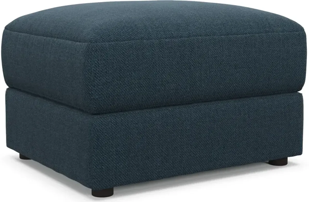 Ridley Foam Comfort Ottoman - Broderick Indigo