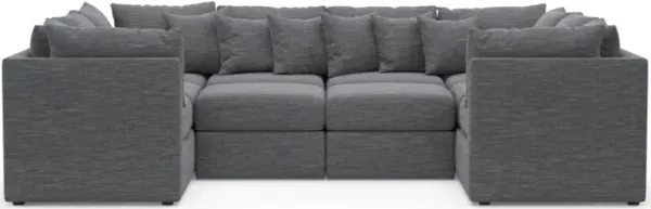 The Pitt Foam Comfort Sectional - Dudley Indigo