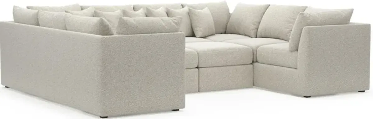 The Pitt Foam Comfort Sectional - Muse Stone
