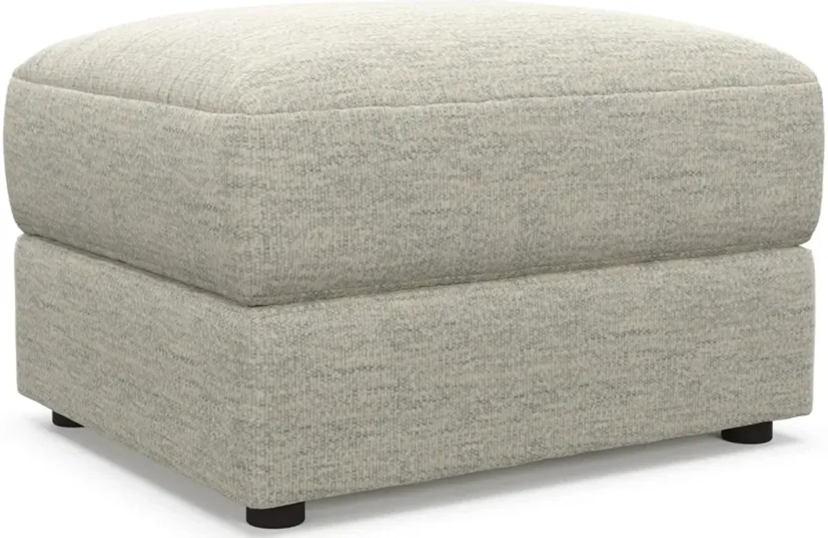 Ridley Hybrid Comfort Ottoman - Merino Chalk