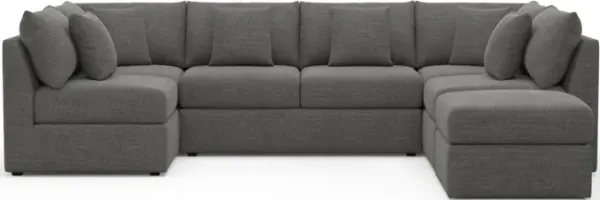 The Pitt Foam Comfort Sectional - Curious Charcoal