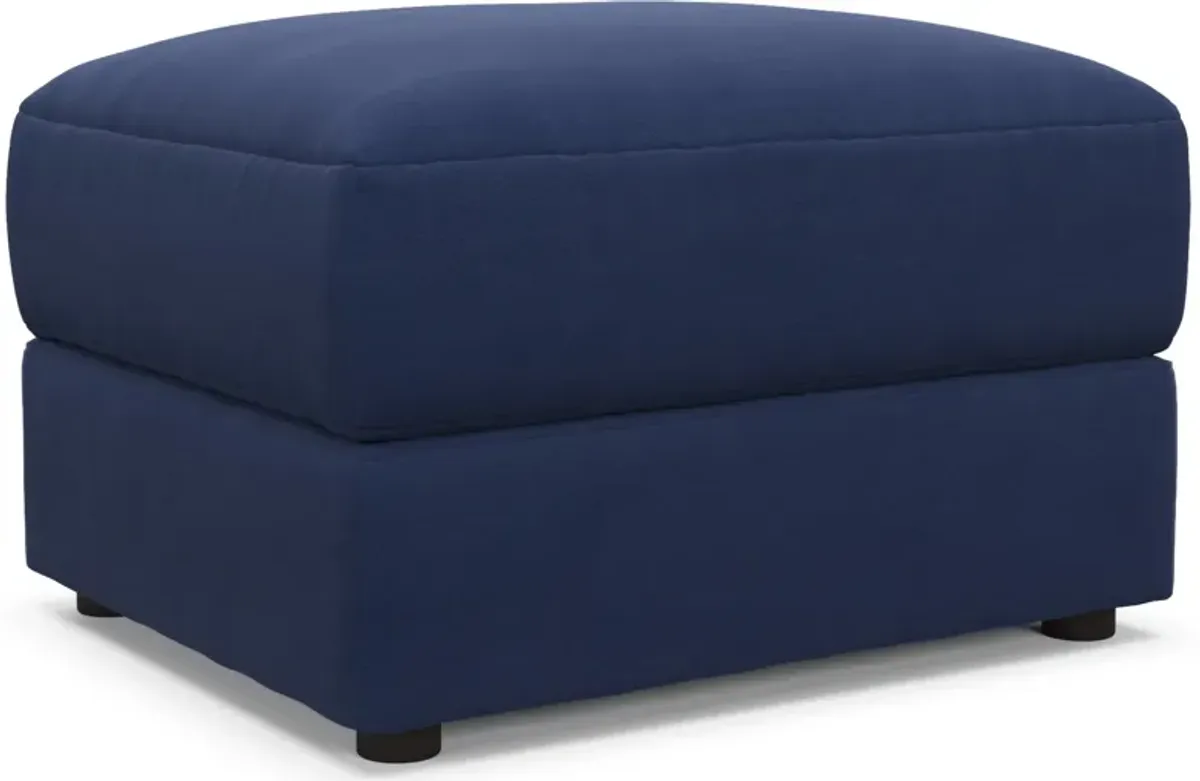 Ridley Hybrid Comfort Ottoman - Abington Indigo