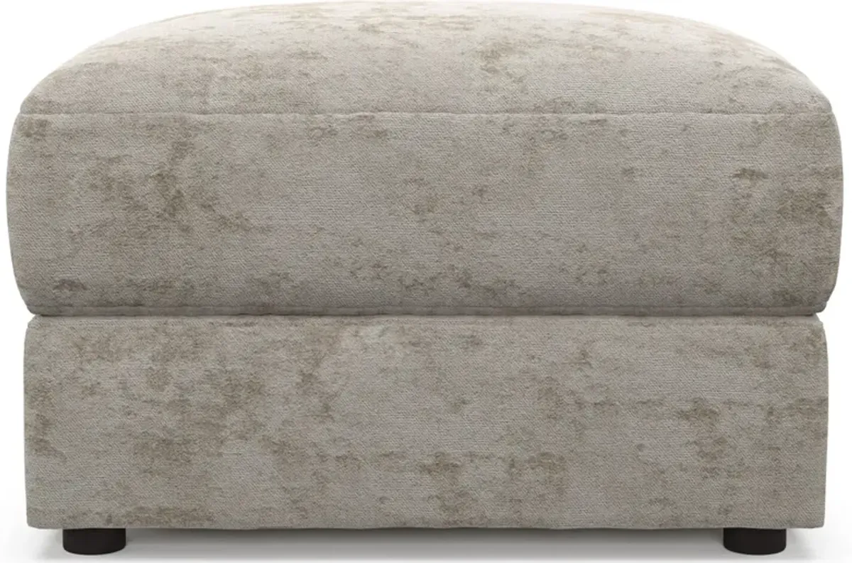 Ridley Hybrid Comfort Ottoman - Hearth Cement