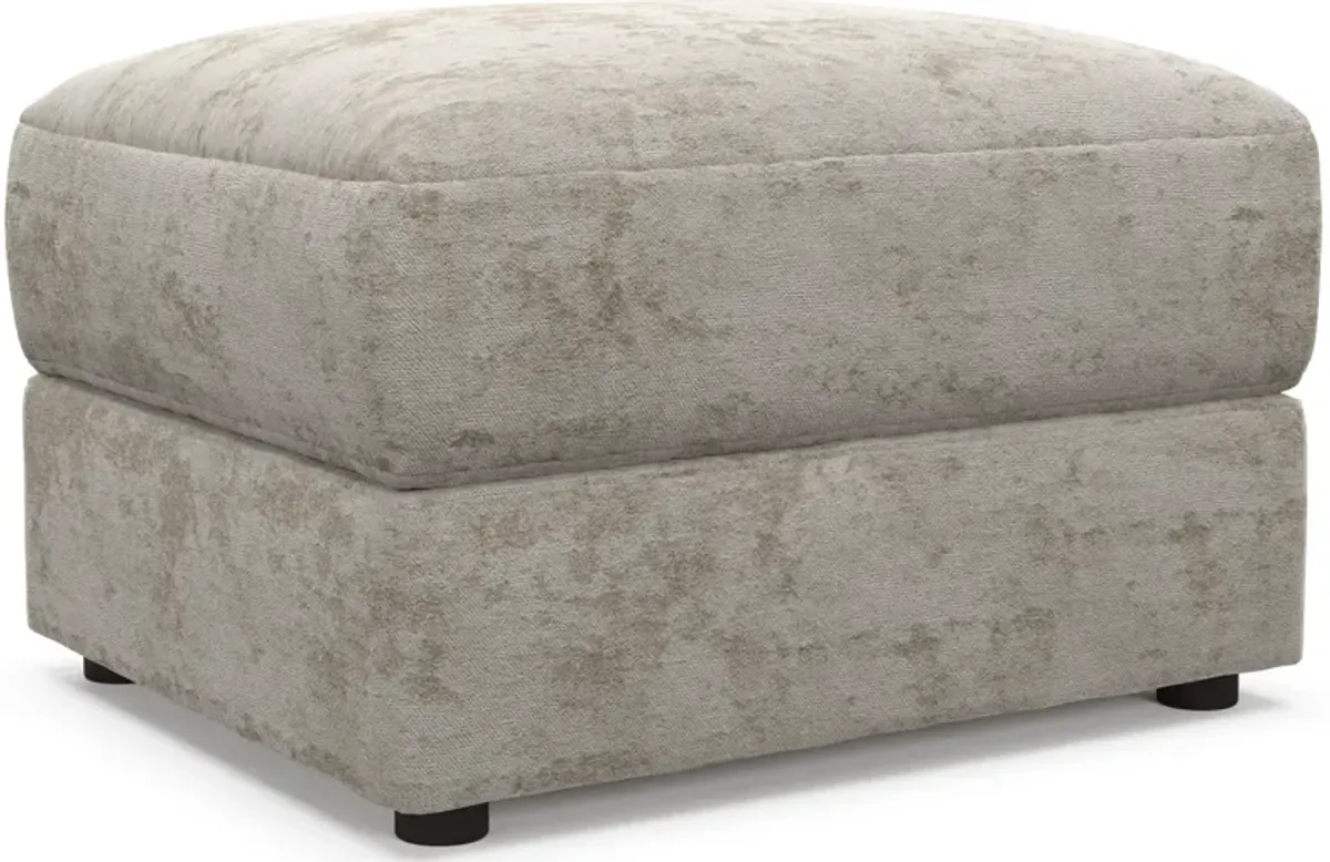 Ridley Hybrid Comfort Ottoman - Hearth Cement