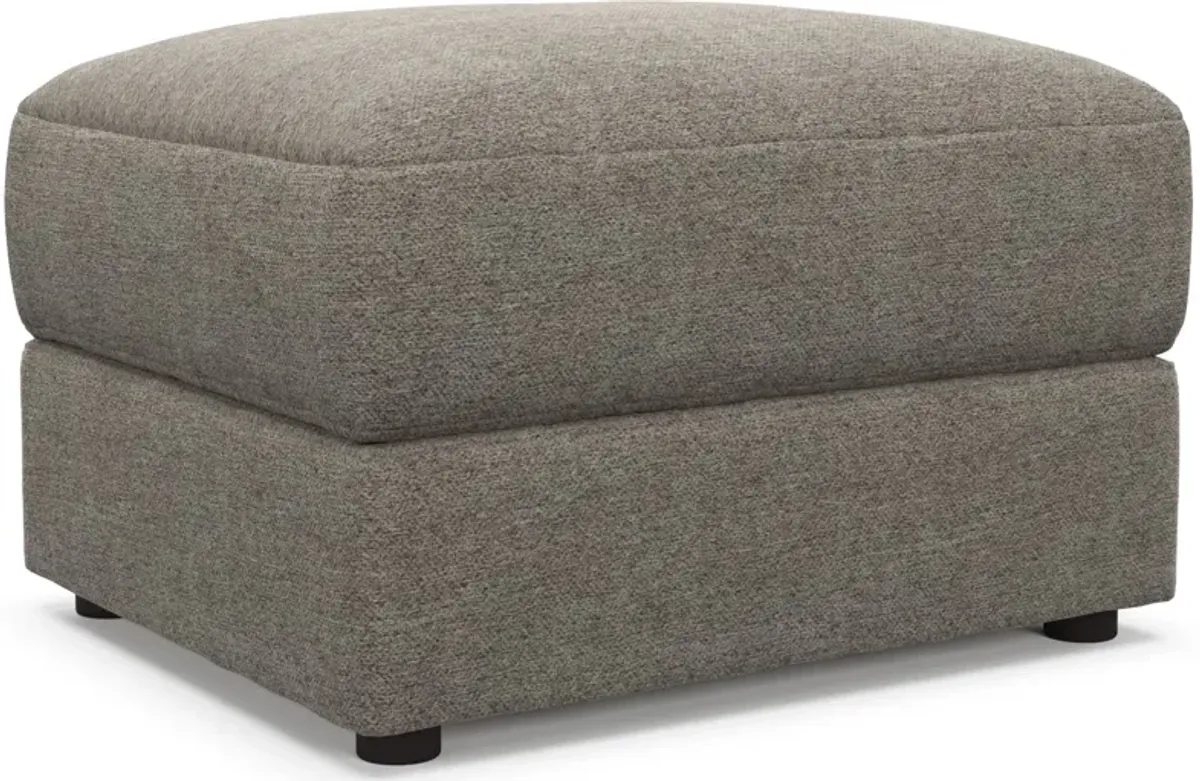 Ridley Hybrid Comfort Ottoman - Bridger Metal