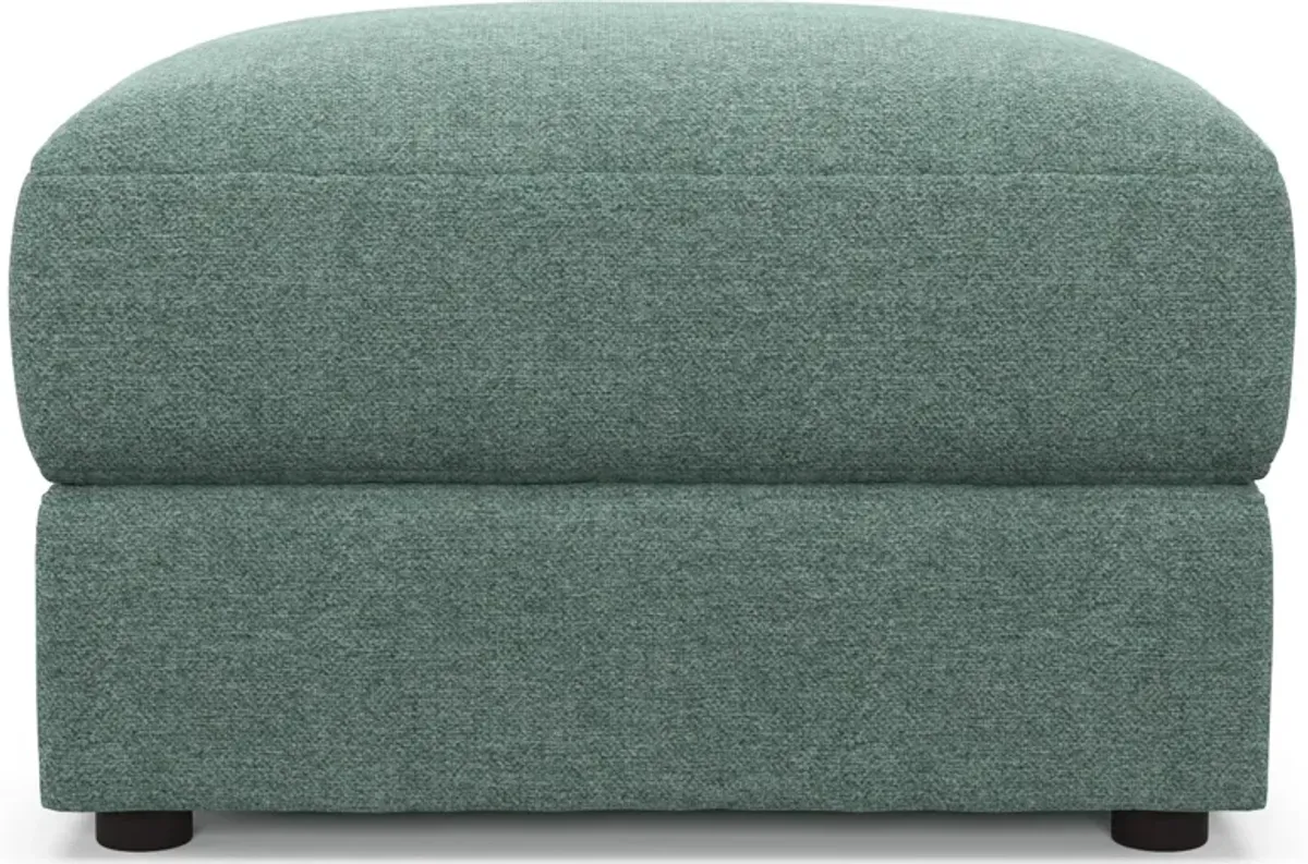 Ridley Hybrid Comfort Ottoman - Bridger Jade