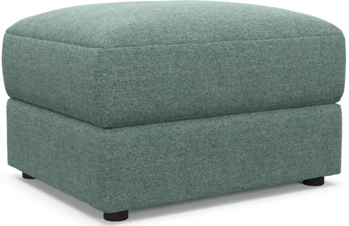 Ridley Hybrid Comfort Ottoman - Bridger Jade