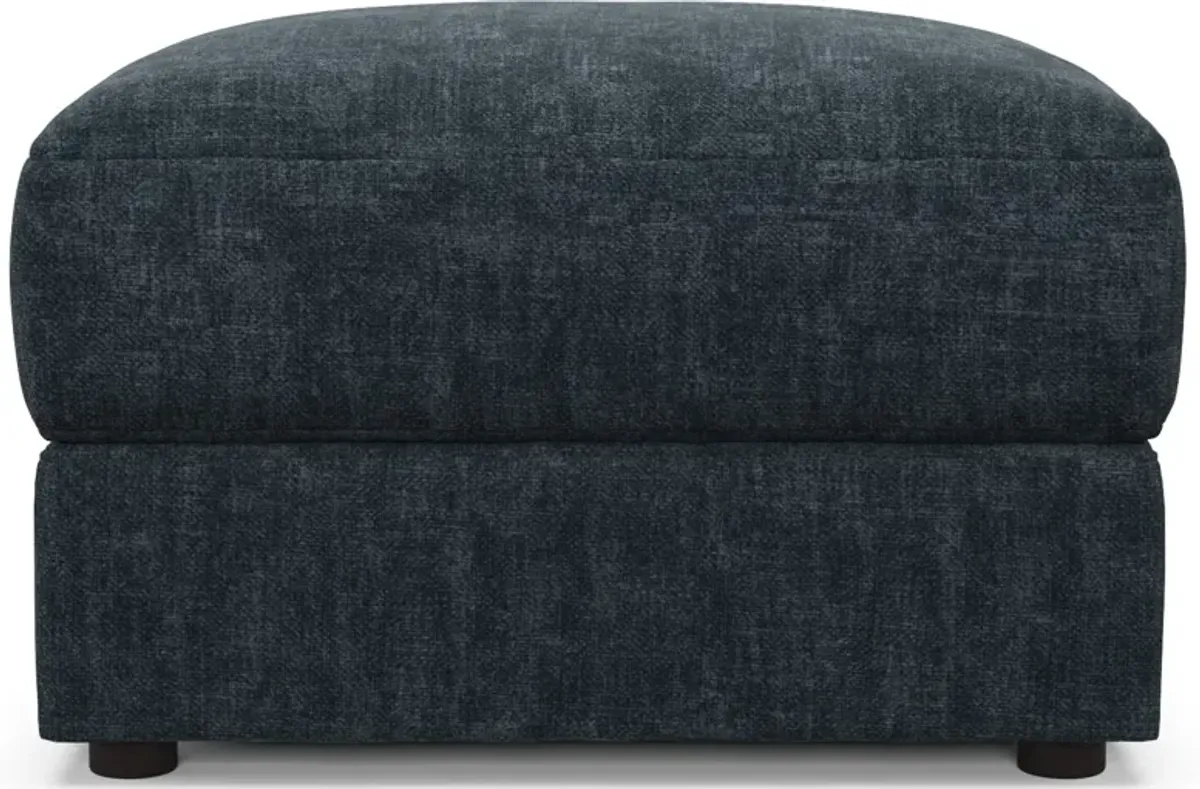 Ridley Hybrid Comfort Ottoman - Argo Navy