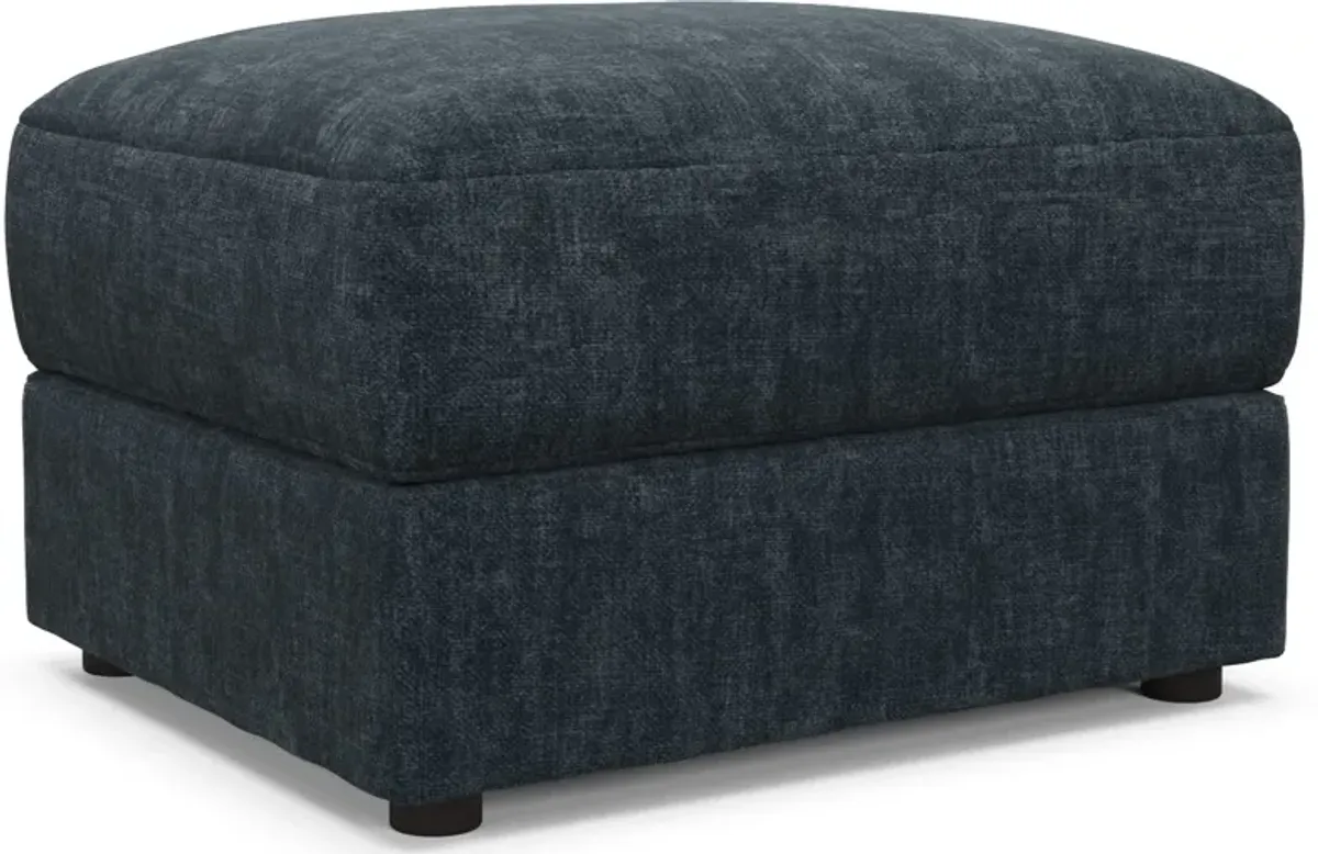 Ridley Hybrid Comfort Ottoman - Argo Navy