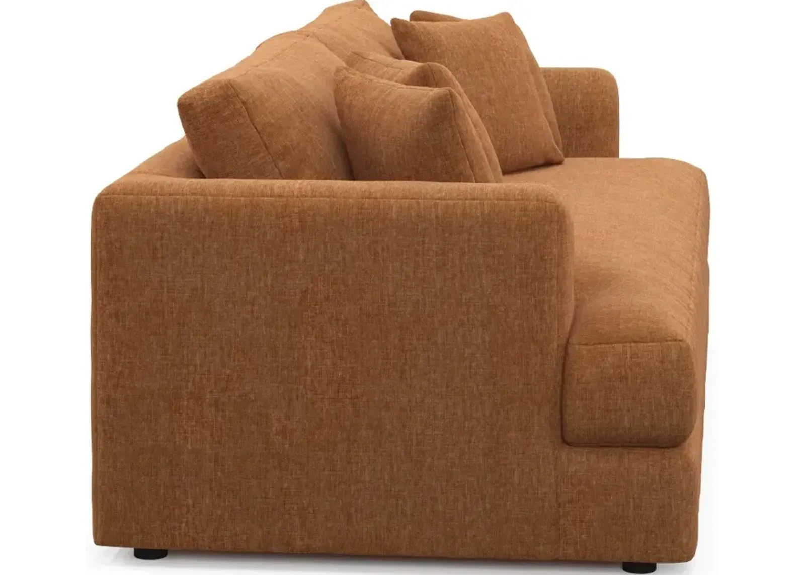 Ridley Foam Comfort Sofa, Loveseat, Chair, and Ottoman Set - Contessa Ginger