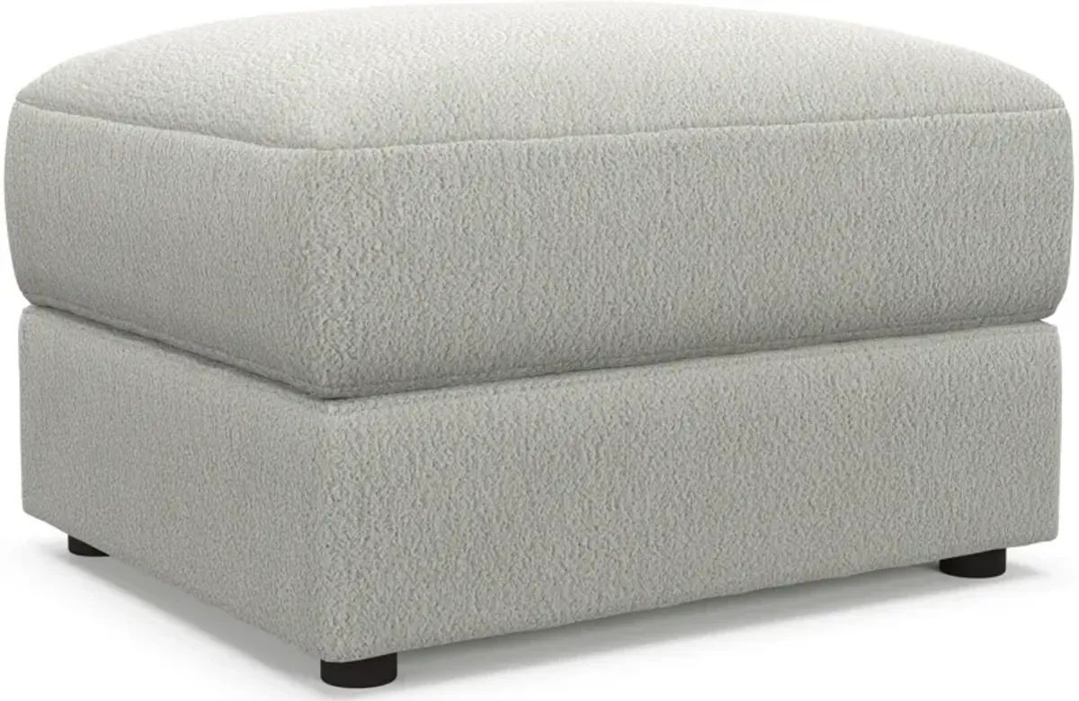 Ridley Foam Comfort Sofa, Loveseat, Chair, and Ottoman Set - Oslo Snow