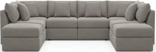 The Pitt Foam Comfort Sectional - Abington Fog