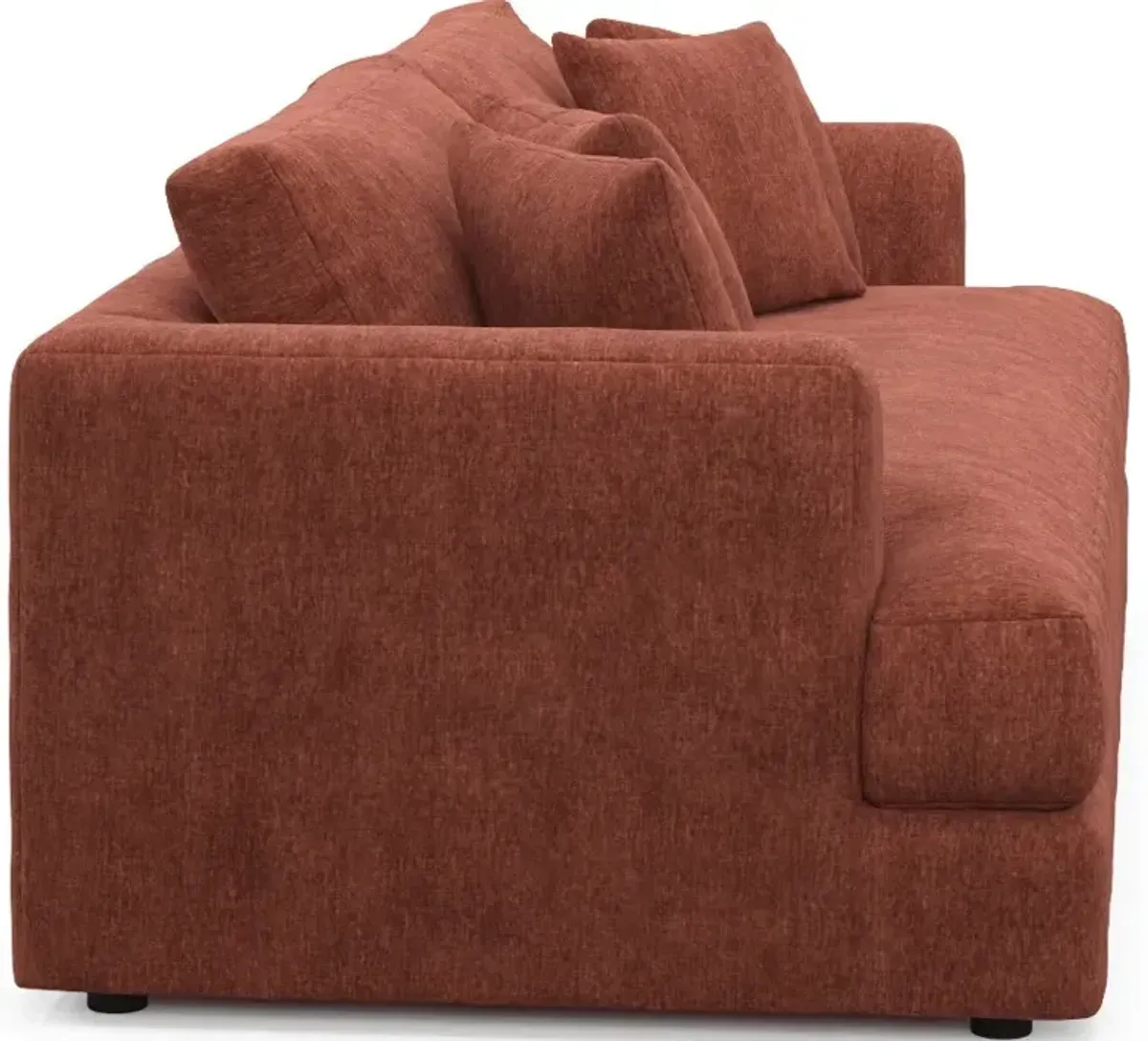 Ridley Foam Comfort Sofa, Loveseat, Chair, and Ottoman Set - Contessa Paprika