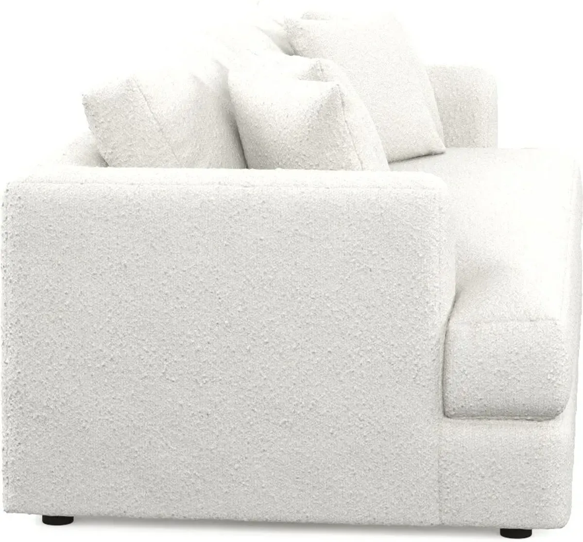 Ridley Foam Comfort Sofa, Loveseat, Chair, and Ottoman Set - Bloke Snow