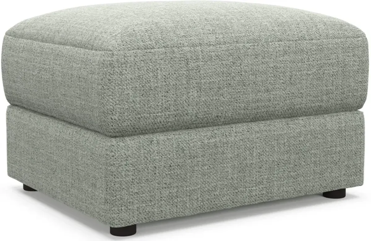 Ridley Foam Comfort Sofa, Loveseat, Chair, and Ottoman Set - Broderick Sea Glass