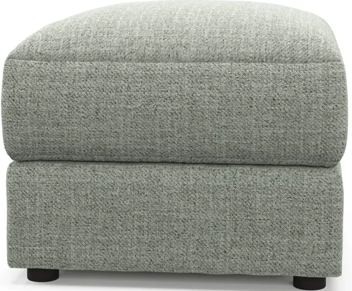 Ridley Foam Comfort Sofa, Loveseat, Chair, and Ottoman Set - Broderick Sea Glass