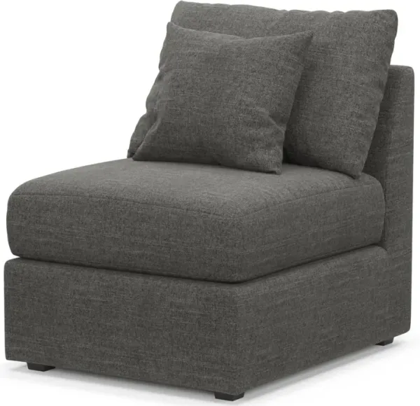 The Pitt Hybrid Comfort Armless Chair - Curious Charcoal