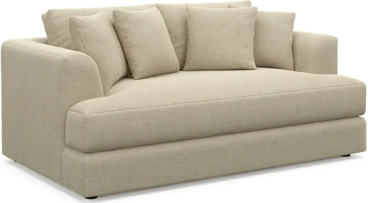 Ridley Hybrid Comfort Sofa, Loveseat, Chair, and Ottoman Set - Broderick Sand