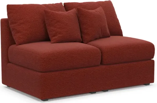 The Pitt Hybrid Comfort Armless Loveseat - Bloke Brick