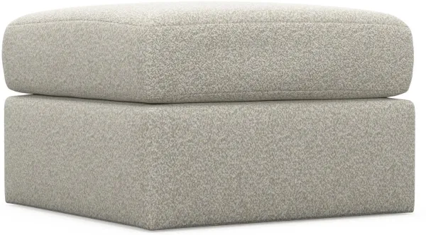 The Pitt Hybrid Comfort Ottoman - Muse Stone