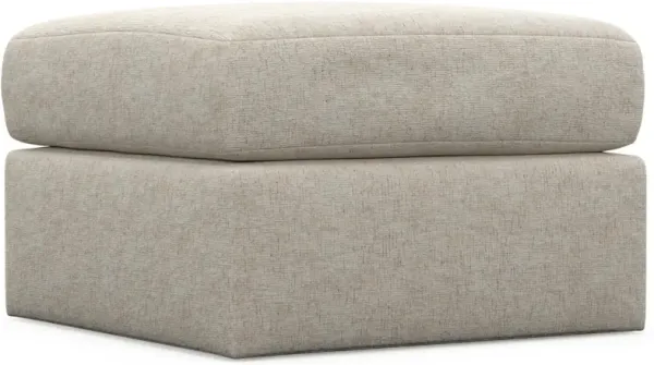 The Pitt Hybrid Comfort Ottoman - M Ivory
