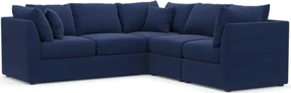 The Pitt Hybrid Comfort Sectional - Abington Indigo