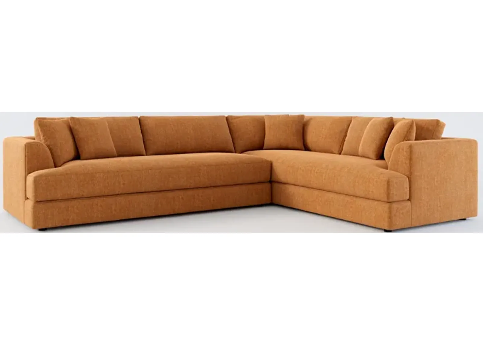 Ridley Foam Comfort 2-Piece Sectional with Left-Facing Sofa - Contessa Ginger