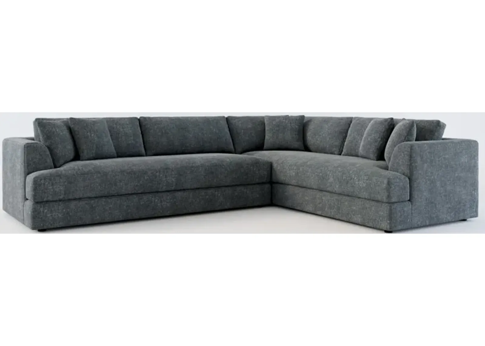 Ridley Foam Comfort 2-Piece Sectional with Left-Facing Sofa - Contessa Shadow