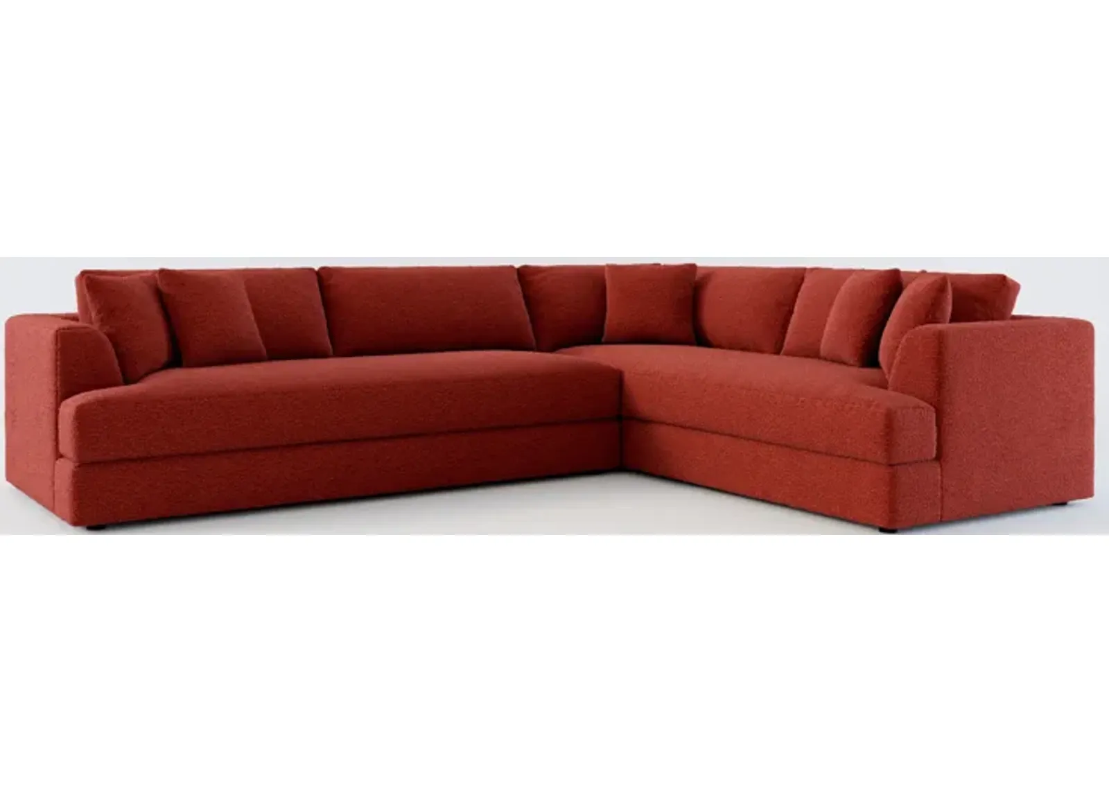 Ridley Foam Comfort 2-Piece Sectional with Left-Facing Sofa - Bloke Brick