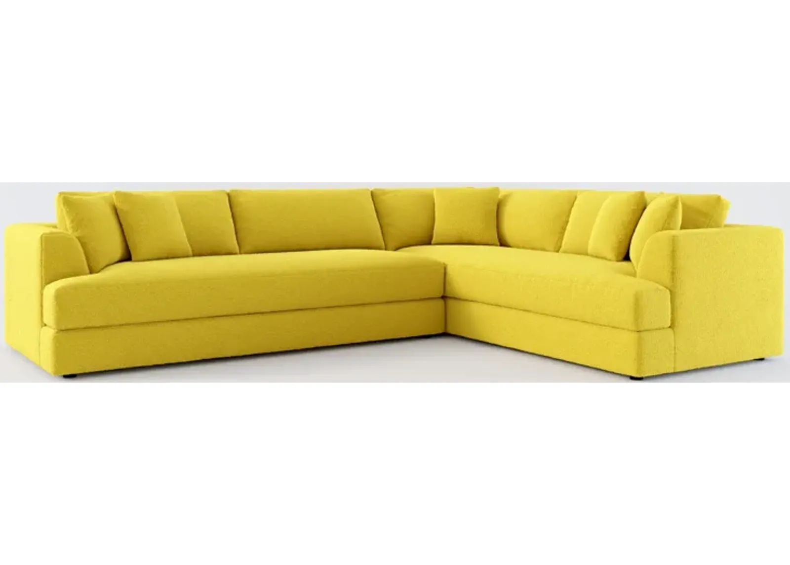 Ridley Foam Comfort 2-Piece Sectional with Left-Facing Sofa - Bloke Goldenrod