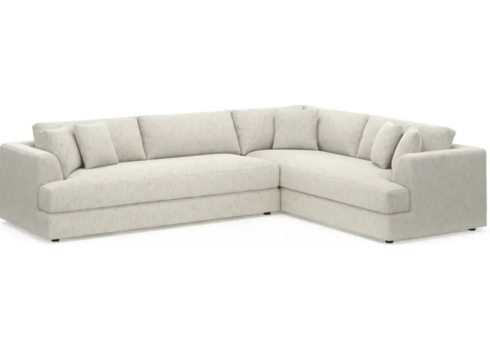 Ridley Foam Comfort 2-Piece Sectional with Left-Facing Sofa - P.T. Cream