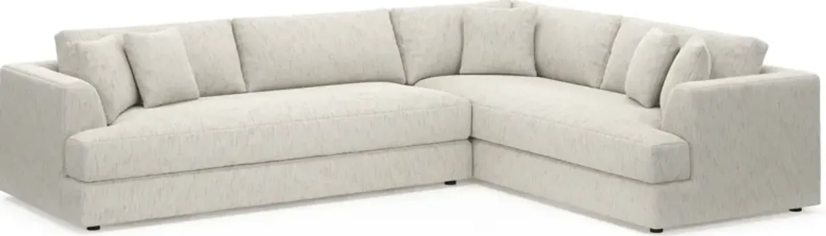 Ridley Foam Comfort 2-Piece Sectional with Left-Facing Sofa - P.T. Cream