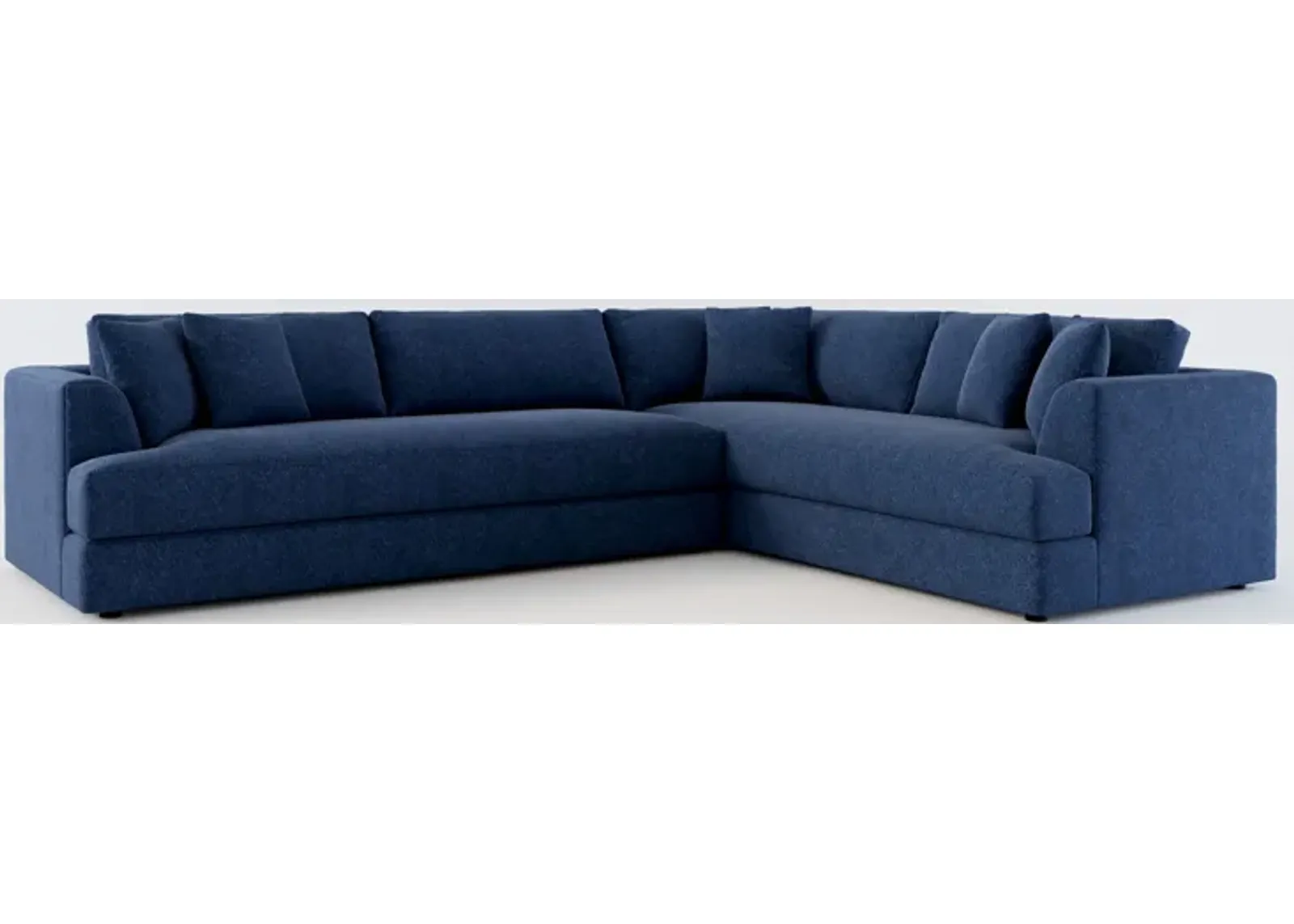 Ridley Foam Comfort 2-Piece Sectional with Left-Facing Sofa - Oslo Navy