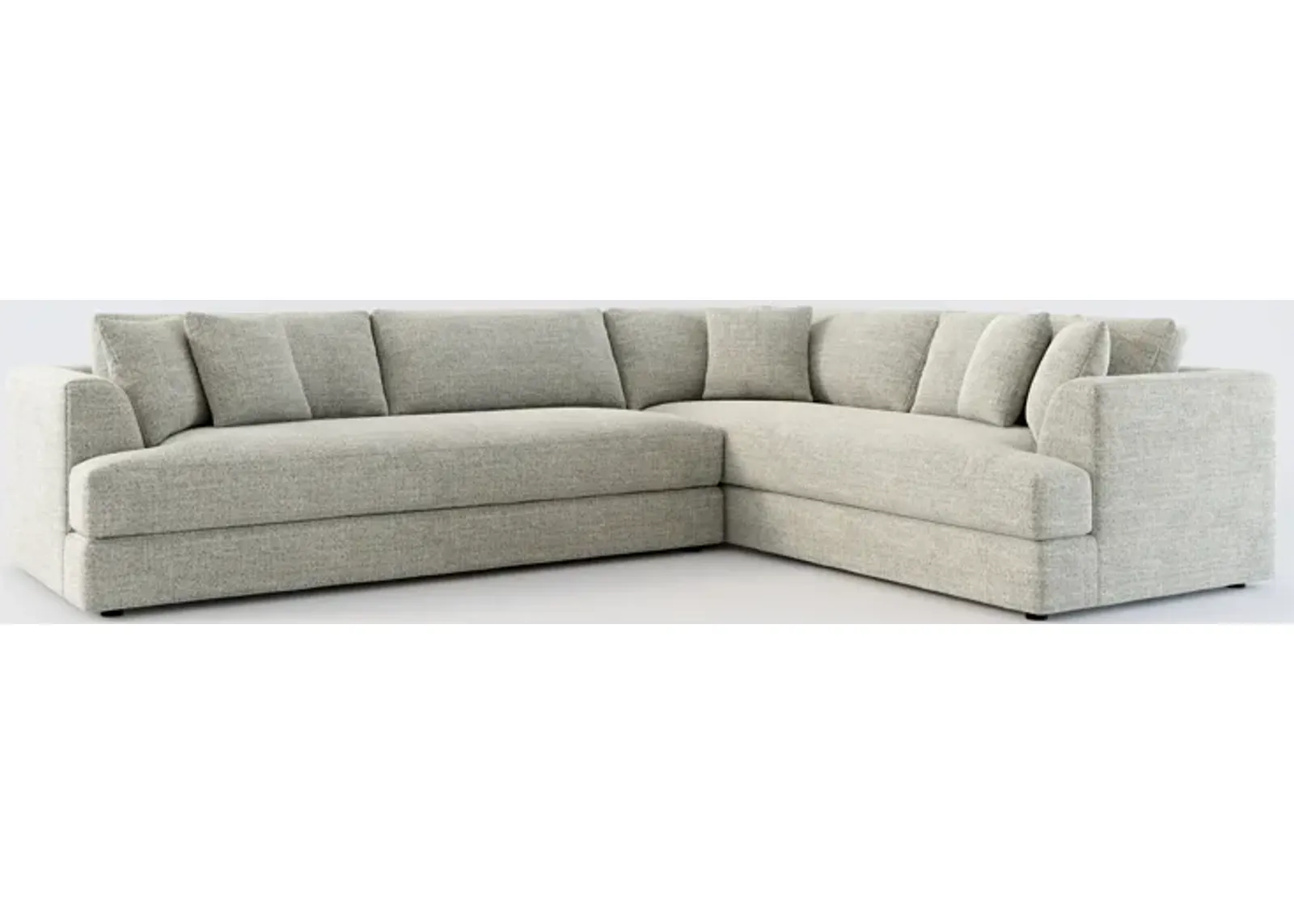 Ridley Foam Comfort 2-Piece Sectional with Left-Facing Sofa - Pandora Pepper