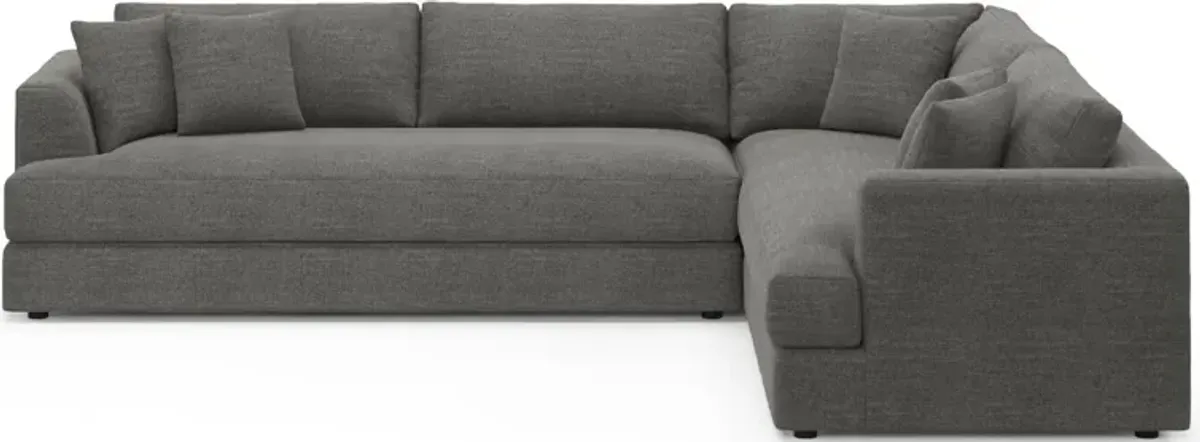 Ridley Foam Comfort 2-Piece Sectional with Left-Facing Sofa - Curious Charcoal