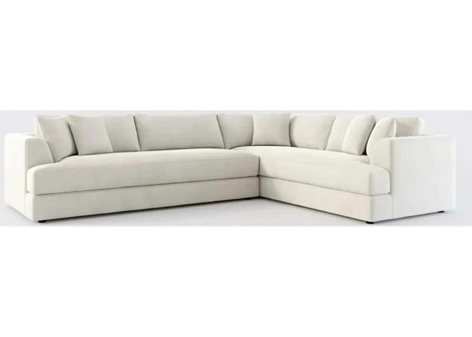 Ridley Foam Comfort 2-Piece Sectional with Left-Facing Sofa - Laurent Beach