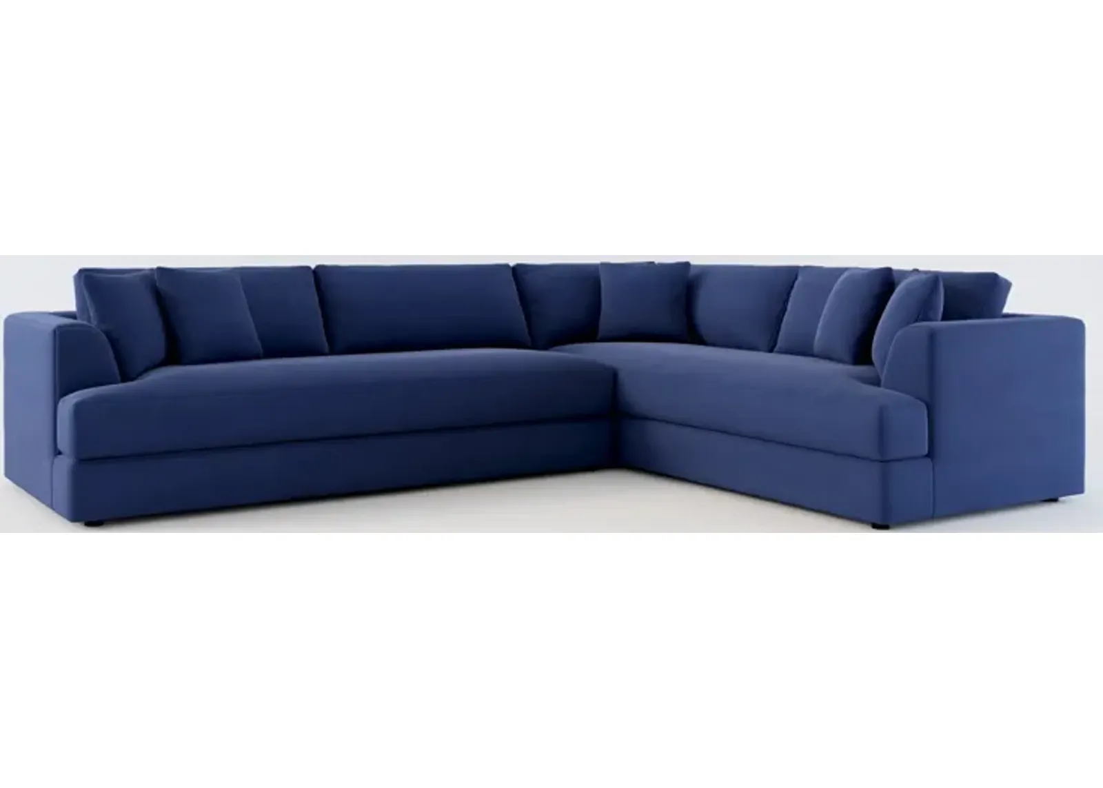 Ridley Foam Comfort 2-Piece Sectional with Left-Facing Sofa - Abington Indigo